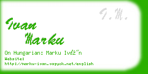 ivan marku business card